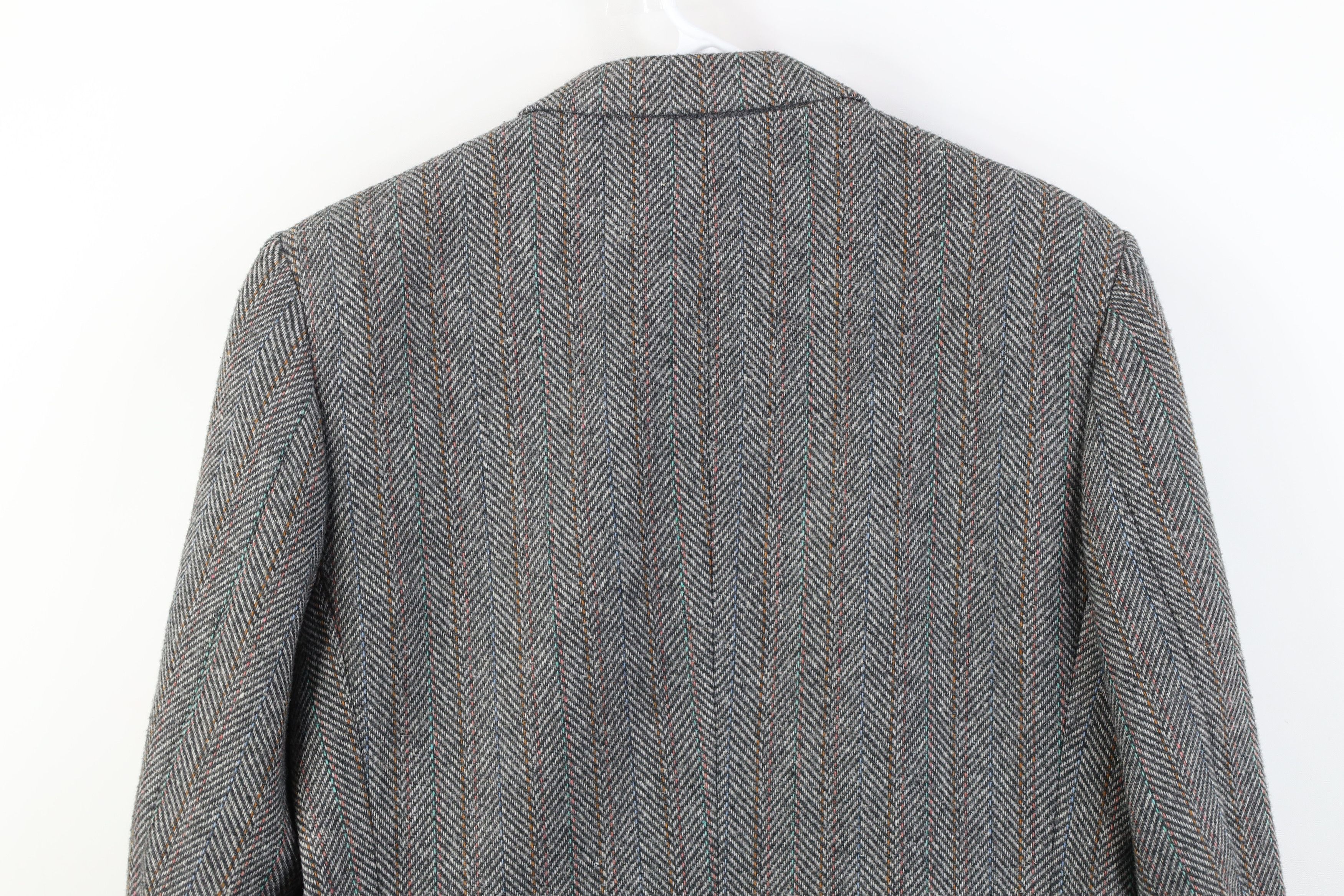 Vintage Vintage 90s Streetwear Herringbone Suit Coat Blazer Jacket Size US XXL / EU 58 / 5 - 14 Thumbnail