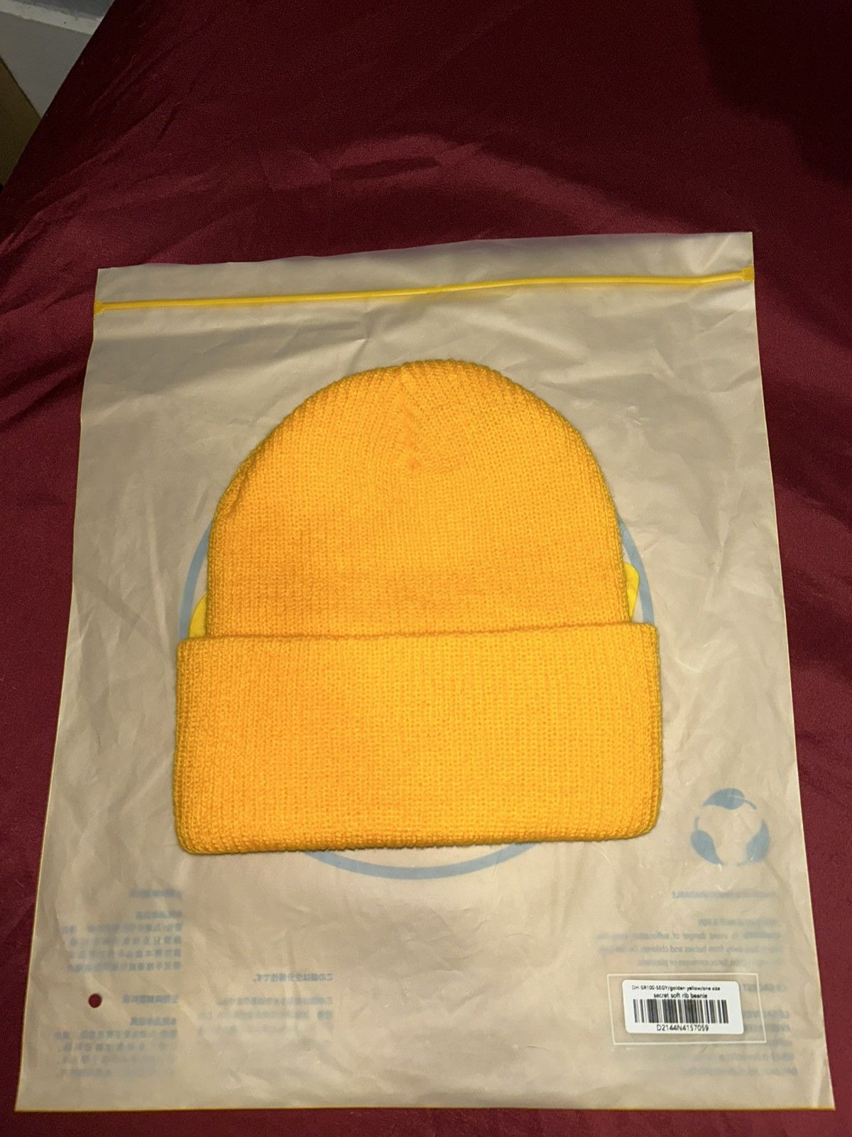 Drew House Drew House super soft rib beanie yellow Size ONE SIZE - 2 Thumbnail