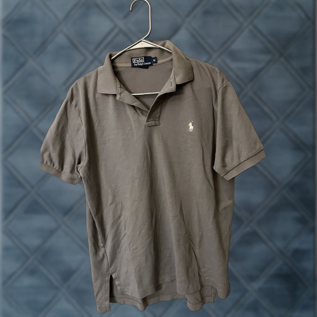 Polo Ralph Lauren Polo Ralph Lauren Polo Shirt Gray Size Medium Mens Vintage Pony Size US M / EU 48-50 / 2 - 1 Thumbnail