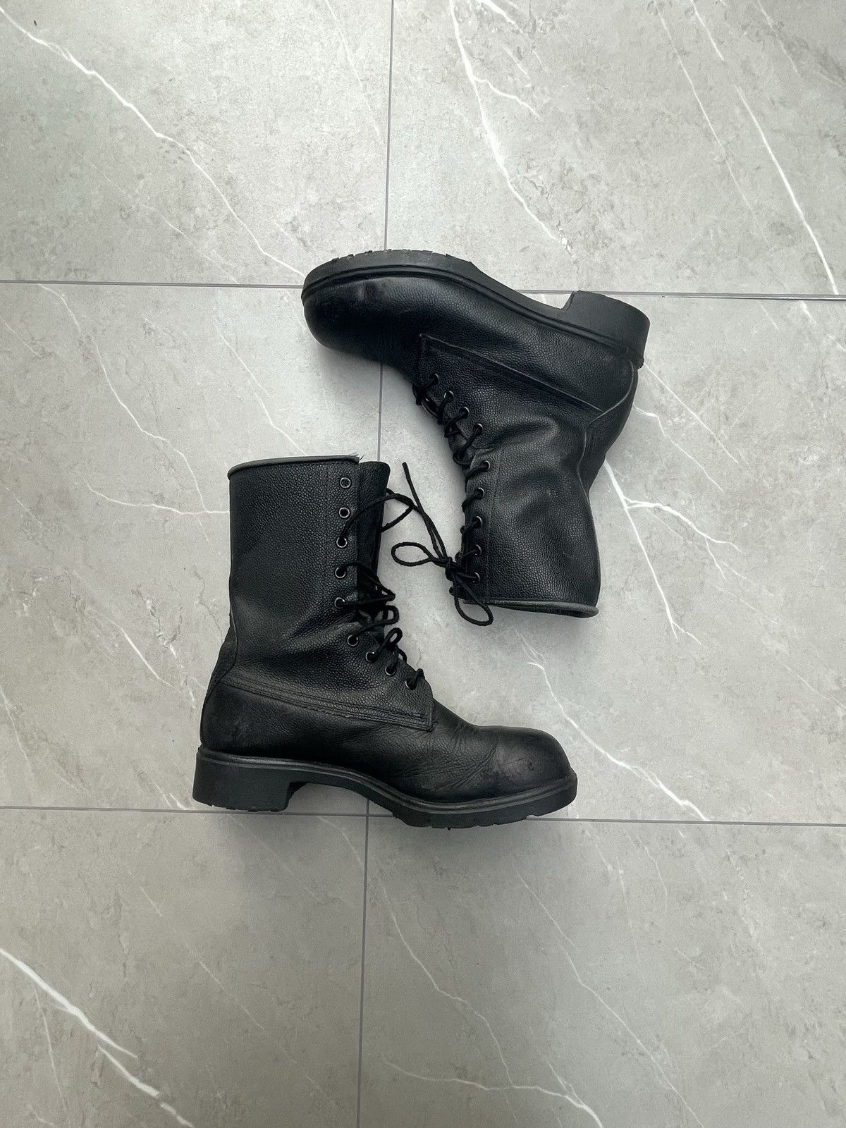 Vintage 80s Vintage Military Combat Boots Size US 9.5 / EU 42-43 - 3 Thumbnail