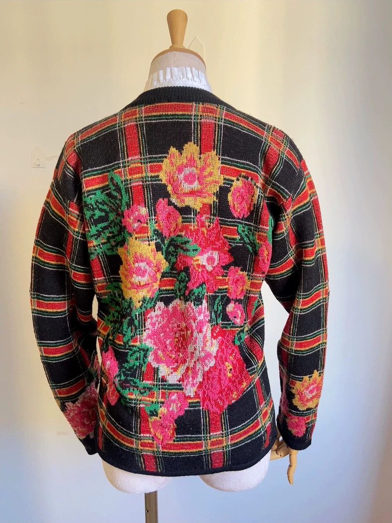 Kenzo KENZO 1980s dandelion girl wool knit coat Size M / US 6-8 / IT 42-44 - 4 Thumbnail
