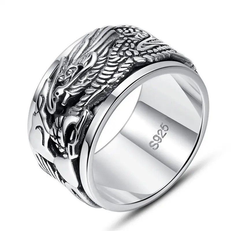 Jewelry × Vintage Lucky Dragon Clouds Ring Size ONE SIZE - 1 Thumbnail