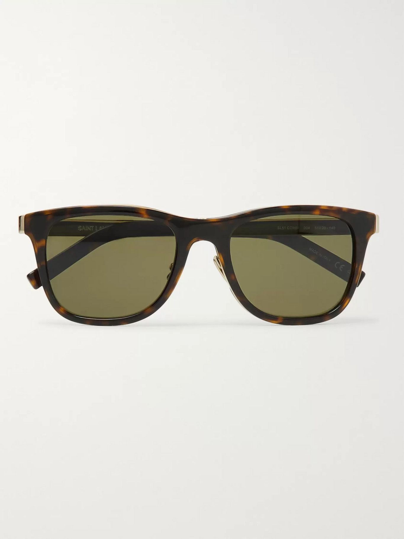 Saint Laurent Paris Square-Frame Tortoiseshell Acetate Sunglasses Size ONE SIZE - 2 Thumbnail