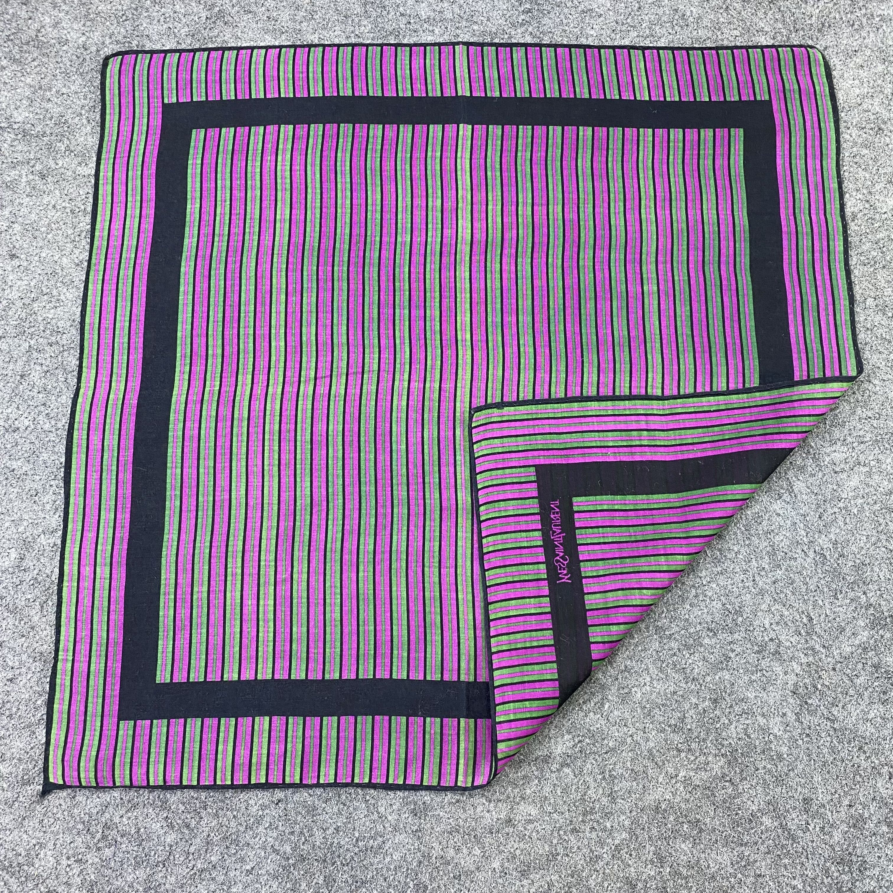 Yves Saint Laurent Yves Saint Laurent Handkerchief Neckerchief Bandana-B1677 Size ONE SIZE - 5 Thumbnail