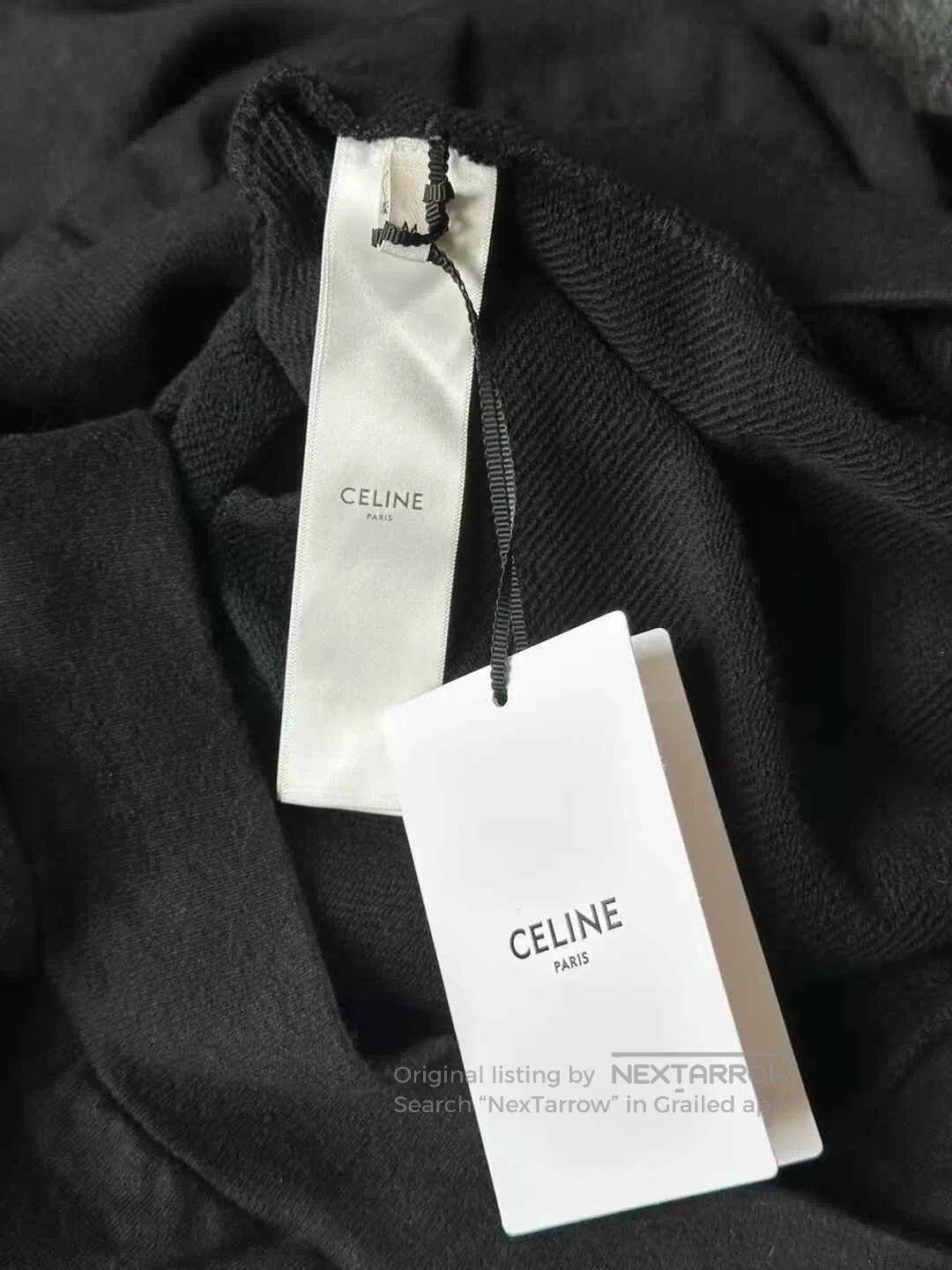 Celine Celine Flocked Logo Sweatshirt. Size M / US 6-8 / IT 42-44 - 4 Thumbnail