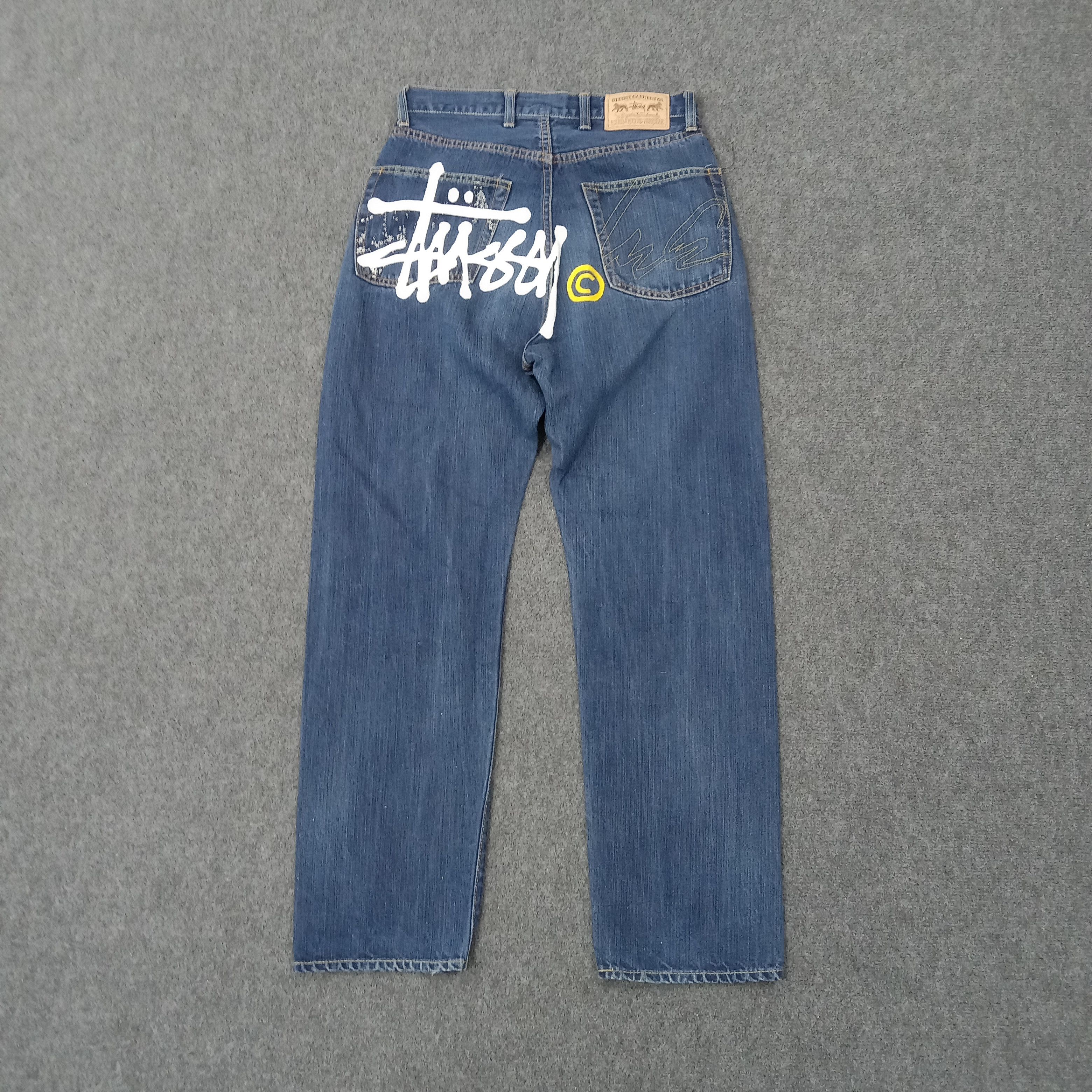 Stussy Stussy American Streetwear Style Denim Jeans C228N33 Size US 27 - 1 Thumbnail