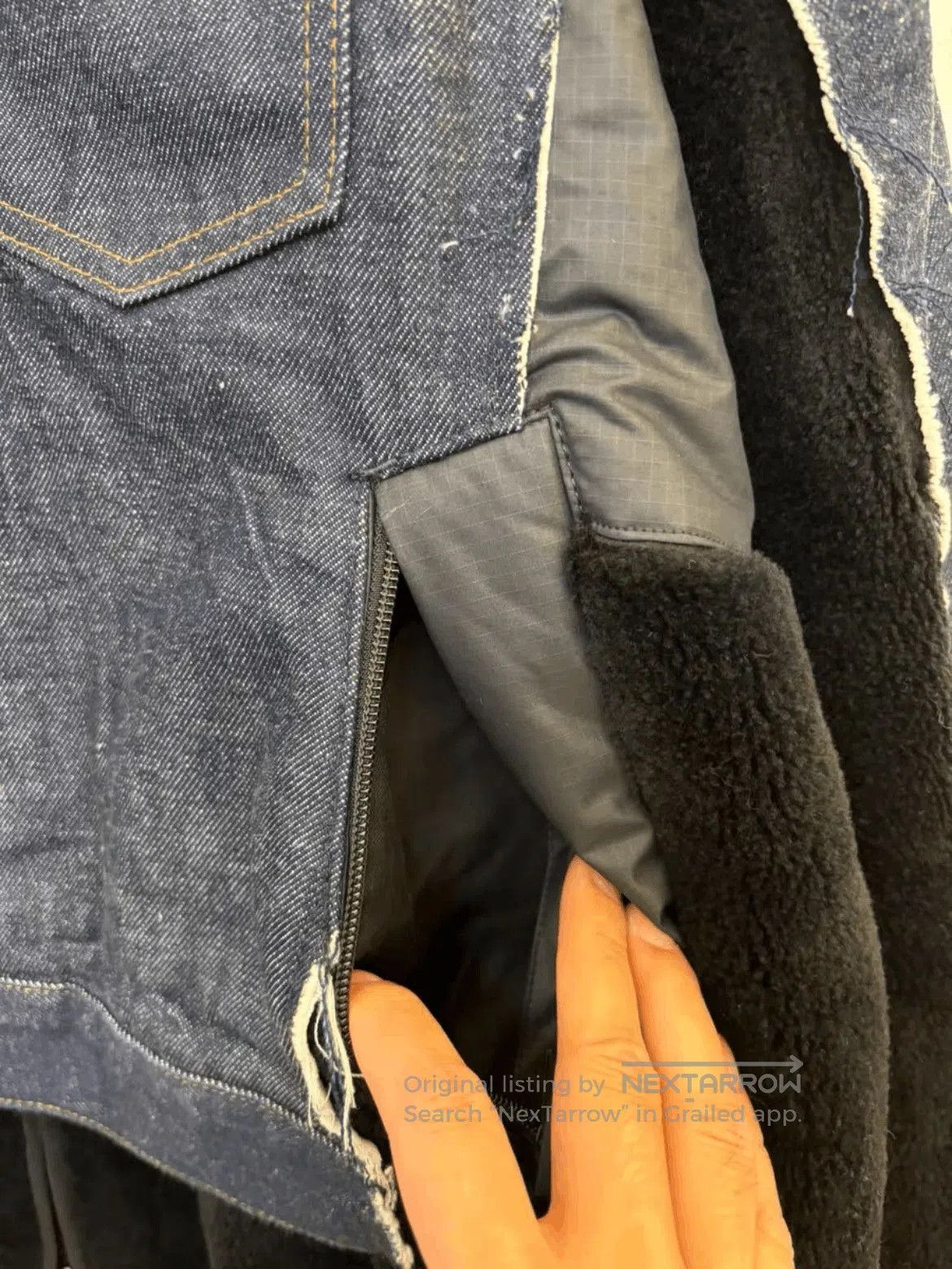 A.P.C. Sz 4 APC x Sacai Denim Patches Jacket. Size US XL / EU 56 / 4 - 5 Thumbnail