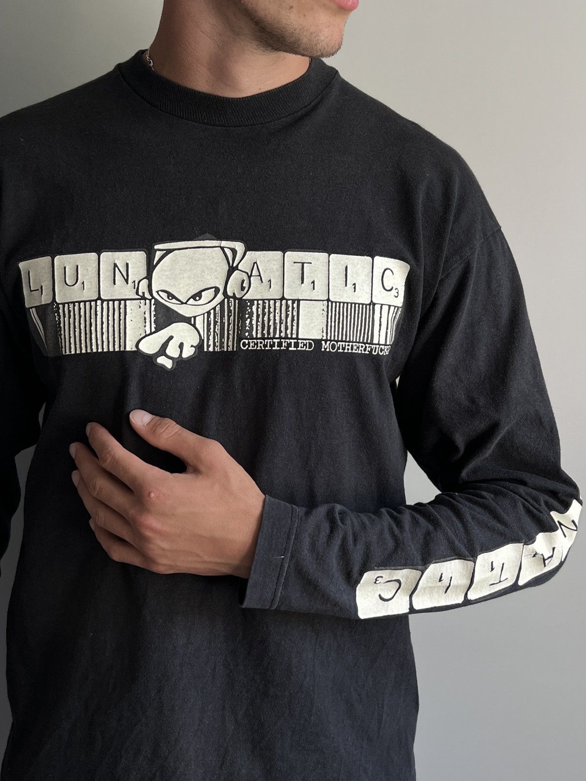 Vintage Lunatic Glow In The Dark VTG Million Dollar Skate Longsleeve Size US M / EU 48-50 / 2 - 7 Thumbnail