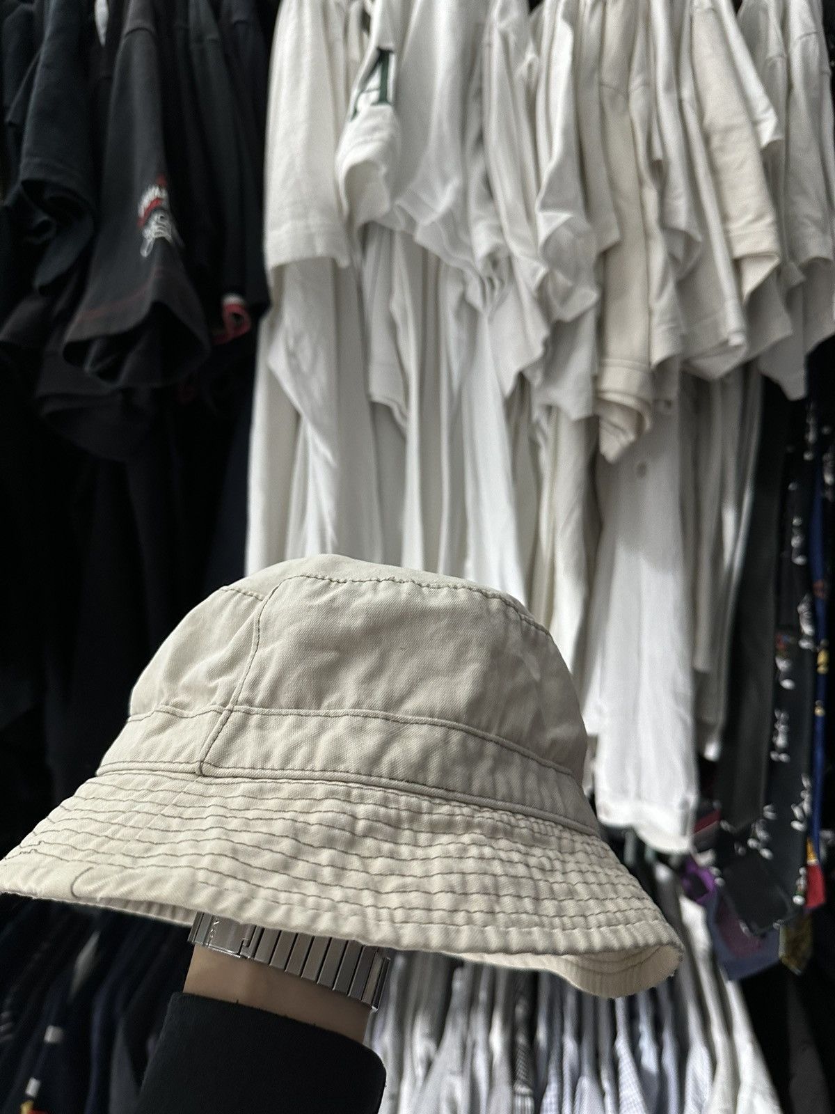 Levi's × Levi's Vintage Clothing × Vintage 🚨Vintage Levis MADE IN USA RARE 90s Bucket Hat Denim Size ONE SIZE - 6 Thumbnail
