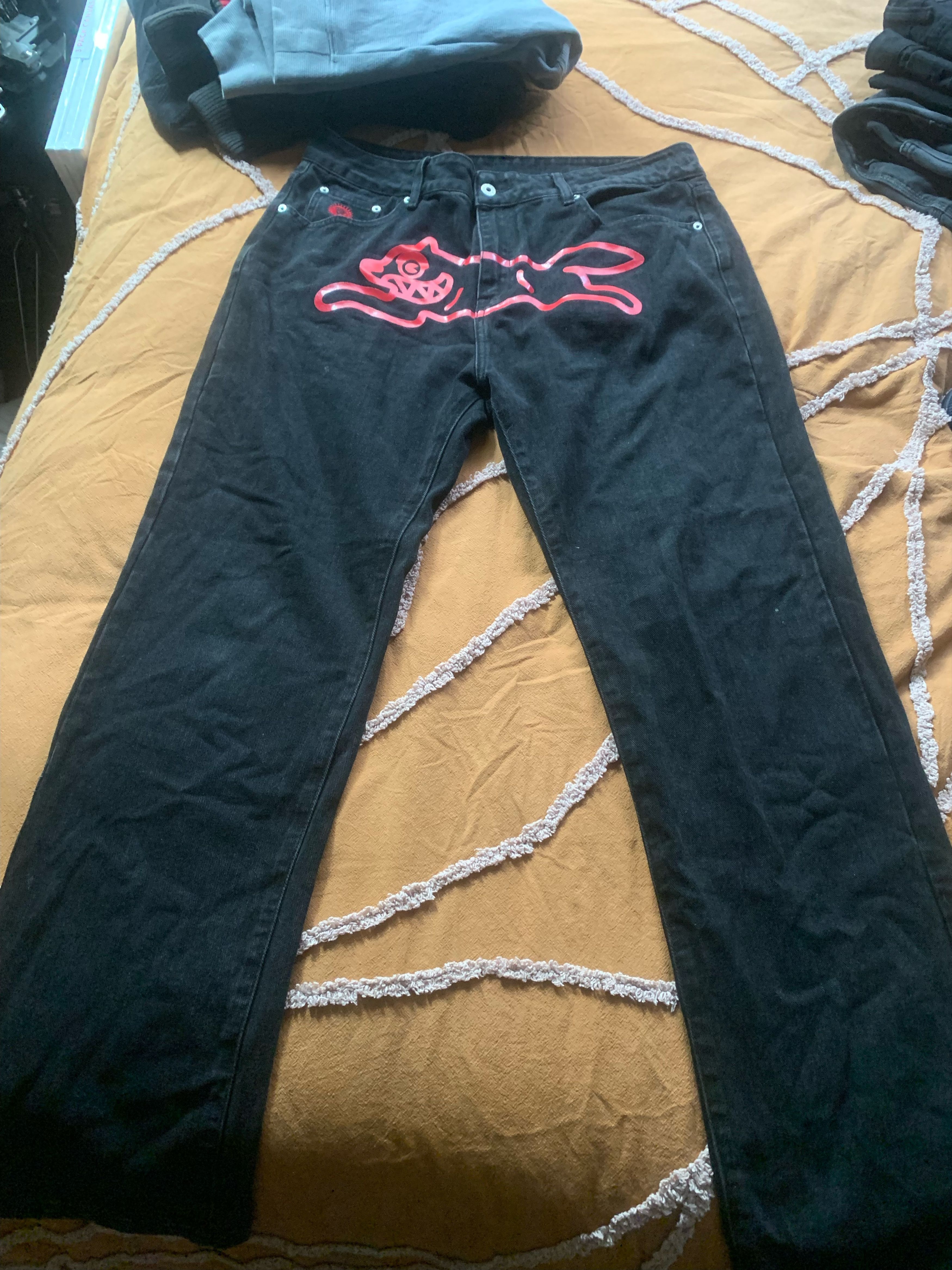 Billionaire Boys Club × Icecream Icecream Running Dog Denim Pant in Black/Red Size US 34 / EU 50 - 1 Thumbnail