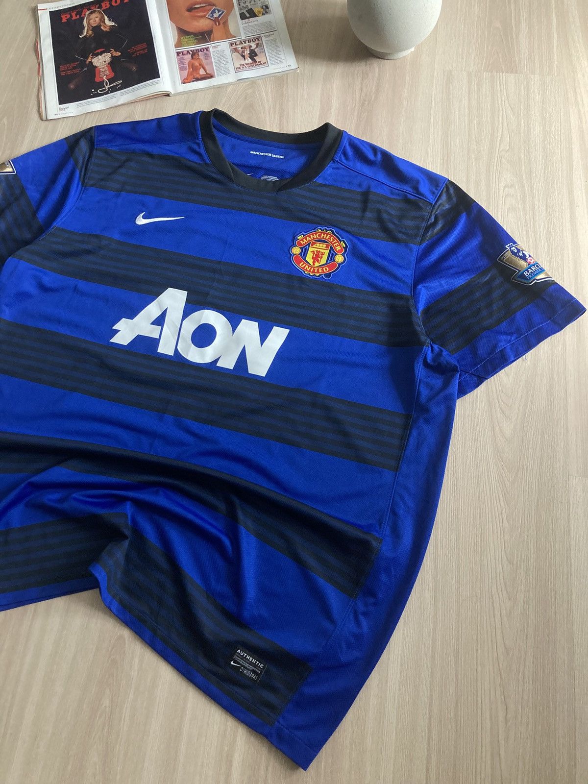 Nike Vintage Nike Dri Fit Manchester United Jersey AW2010/11 Size US XXL / EU 58 / 5 - 3 Thumbnail