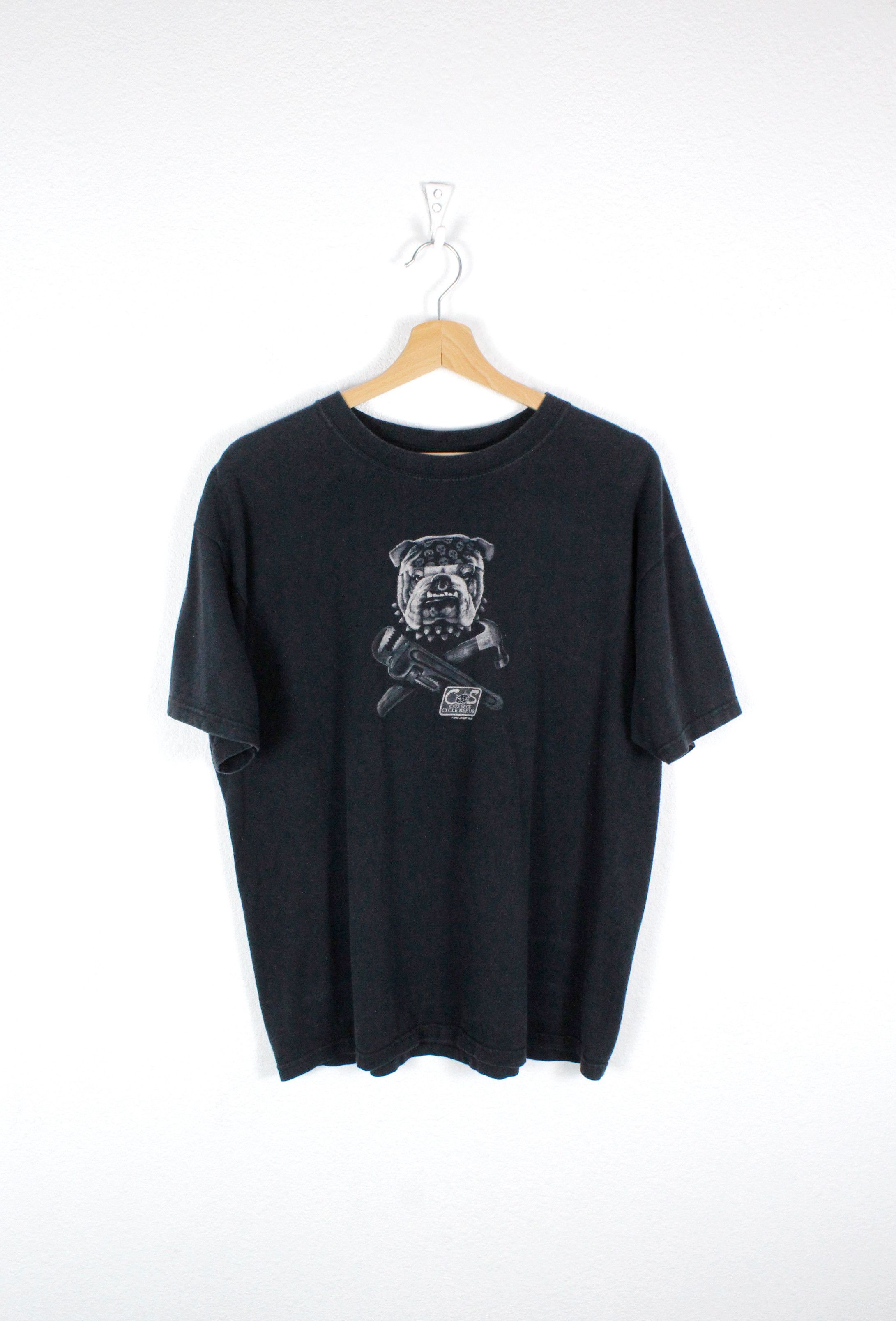 Liquid Blue × Vintage Vintage 1996 Liquid Blue Bulldog Cats Suck Tee T-shirt 90s Size US L / EU 52-54 / 3 - 1 Thumbnail