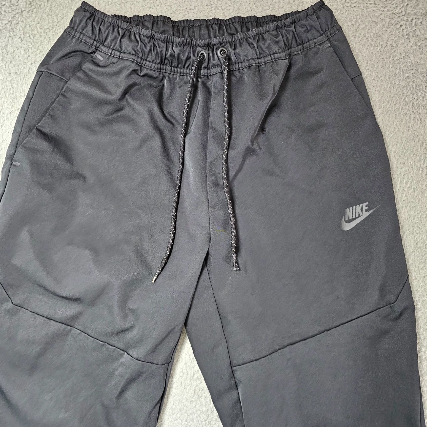 Nike Nike Sportswear Tech Pants Mens Small Black Jogger Woven Active Athleisure Size US 29 - 2 Thumbnail