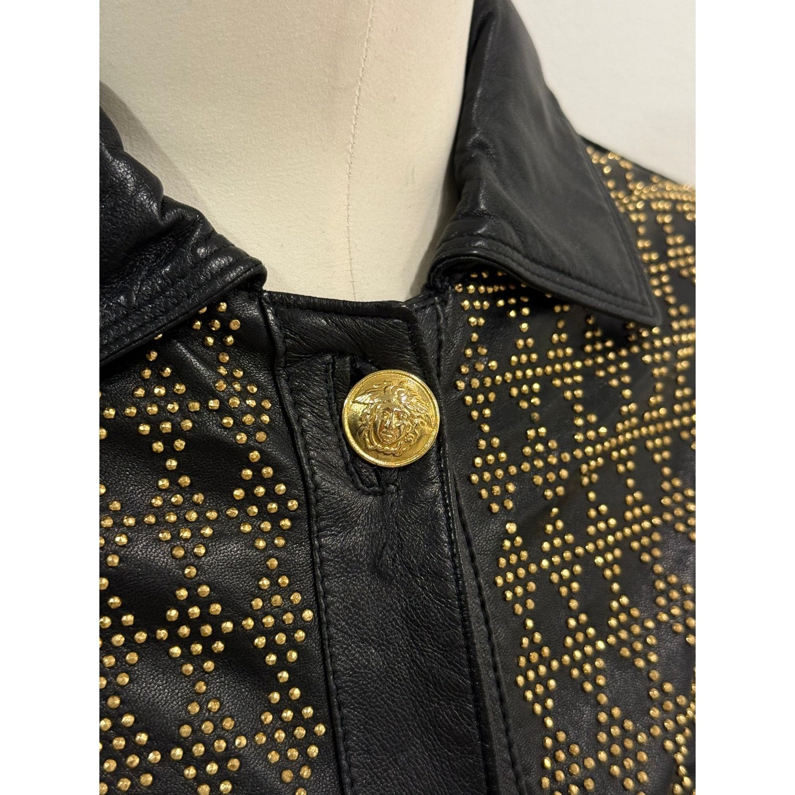 Versace S/S1992 Gianni Versace studded leather jacket Size M / US 6-8 / IT 42-44 - 6 Thumbnail