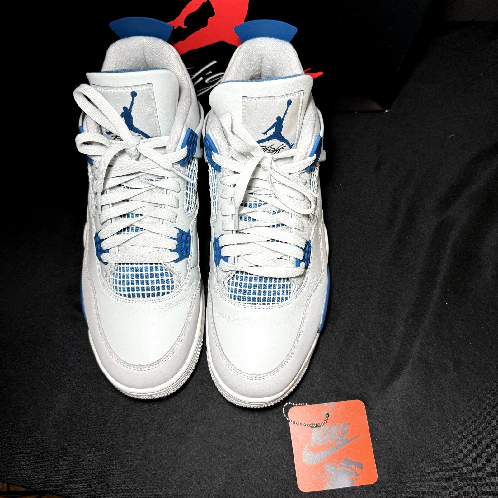 Jordan Brand × Nike Size 11 - Air Jordan 4 Retro Military Blue 2024 Men's Shoes Size US 11 / EU 44 - 4 Thumbnail