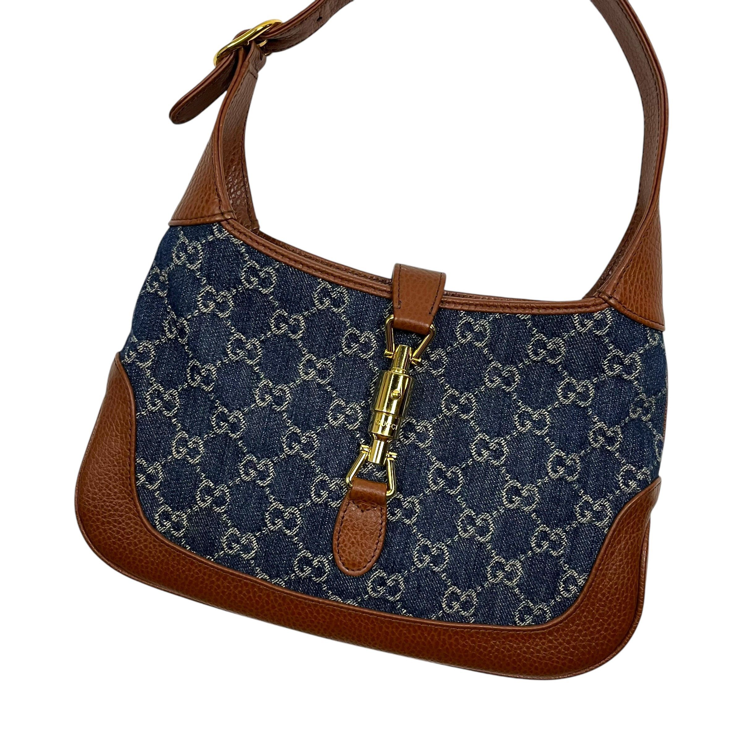 Gucci Gucci Jackie 1961 GG Denim Bag - O/S Size ONE SIZE - 2 Thumbnail