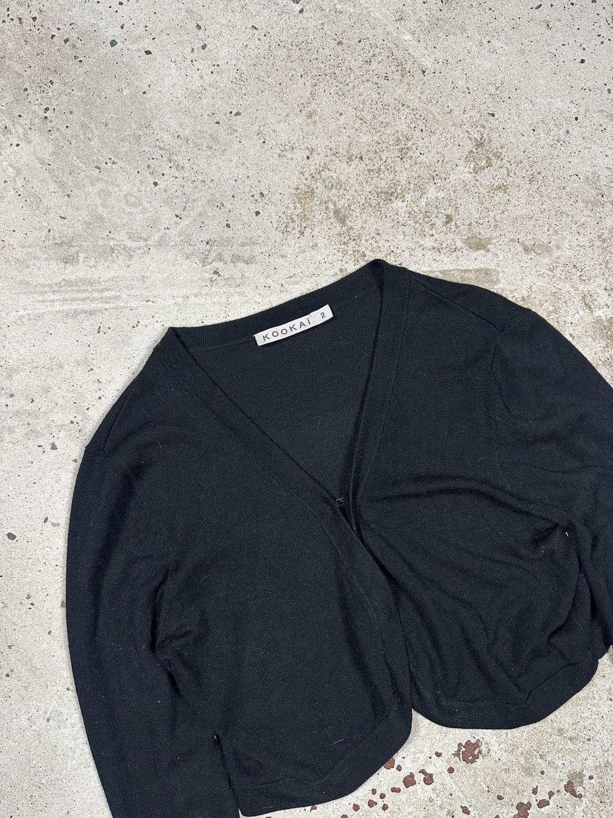 Japanese Brand Vintage Y2K Kookai Black Japanese Light Cardigan Size M / US 6-8 / IT 42-44 - 5 Thumbnail