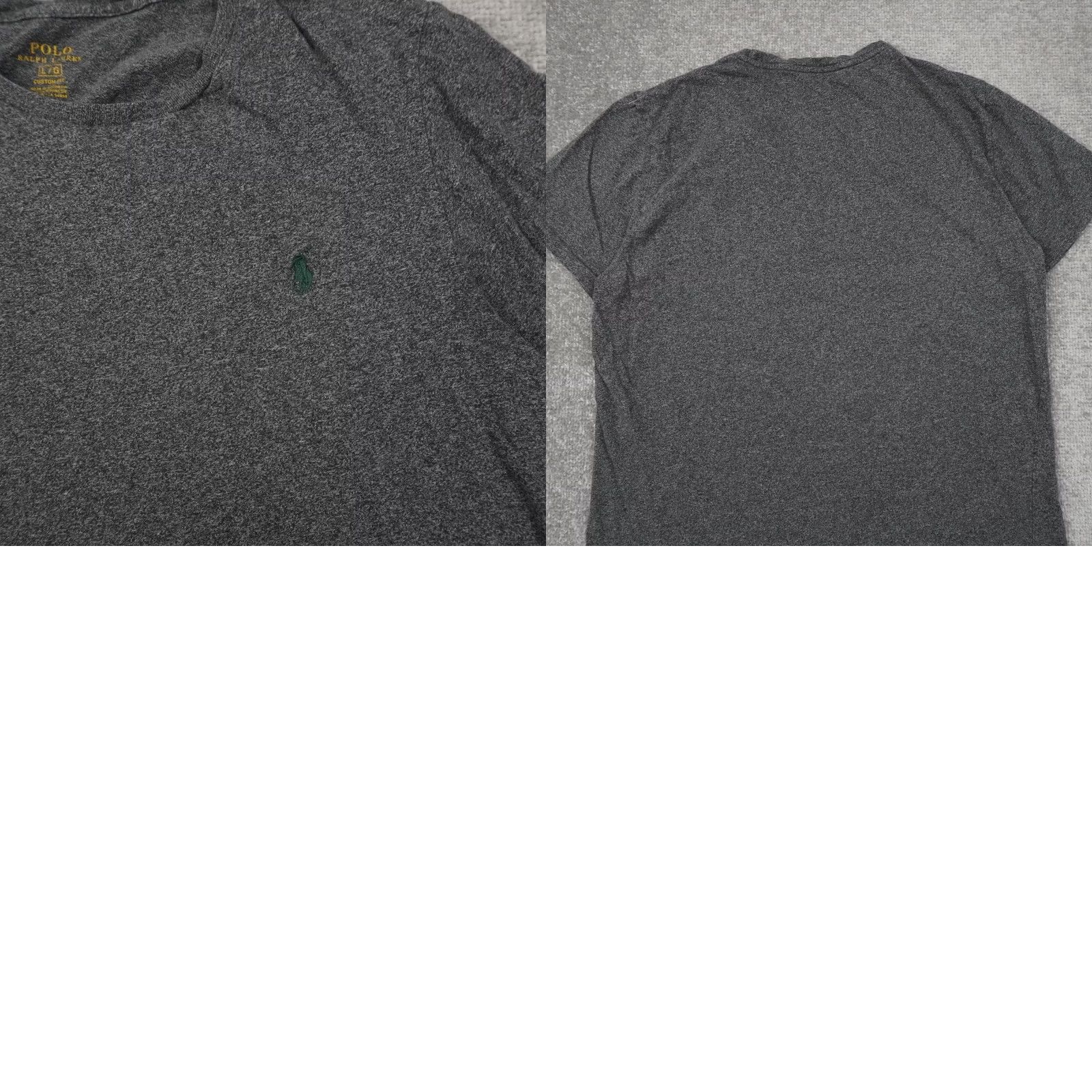 Polo Ralph Lauren Polo Ralph Lauren Mens Large Gray T-Shirt Short Sleeve Crew Neck Logo Cotton Regular Fit Size US L / EU 52-54 / 3 - 8 Thumbnail