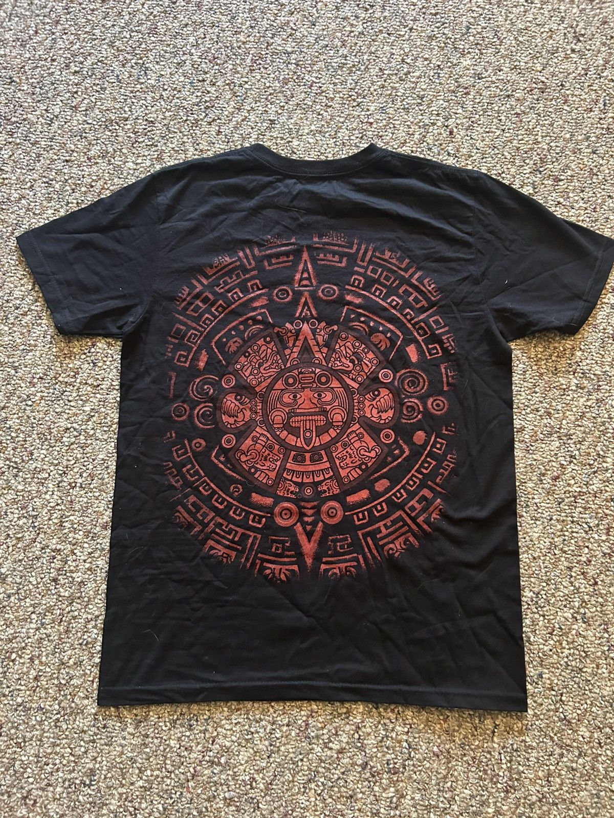 Vintage Vintage black graphic tee t shirt big aztec mexico pring Size US M / EU 48-50 / 2 - 4 Thumbnail