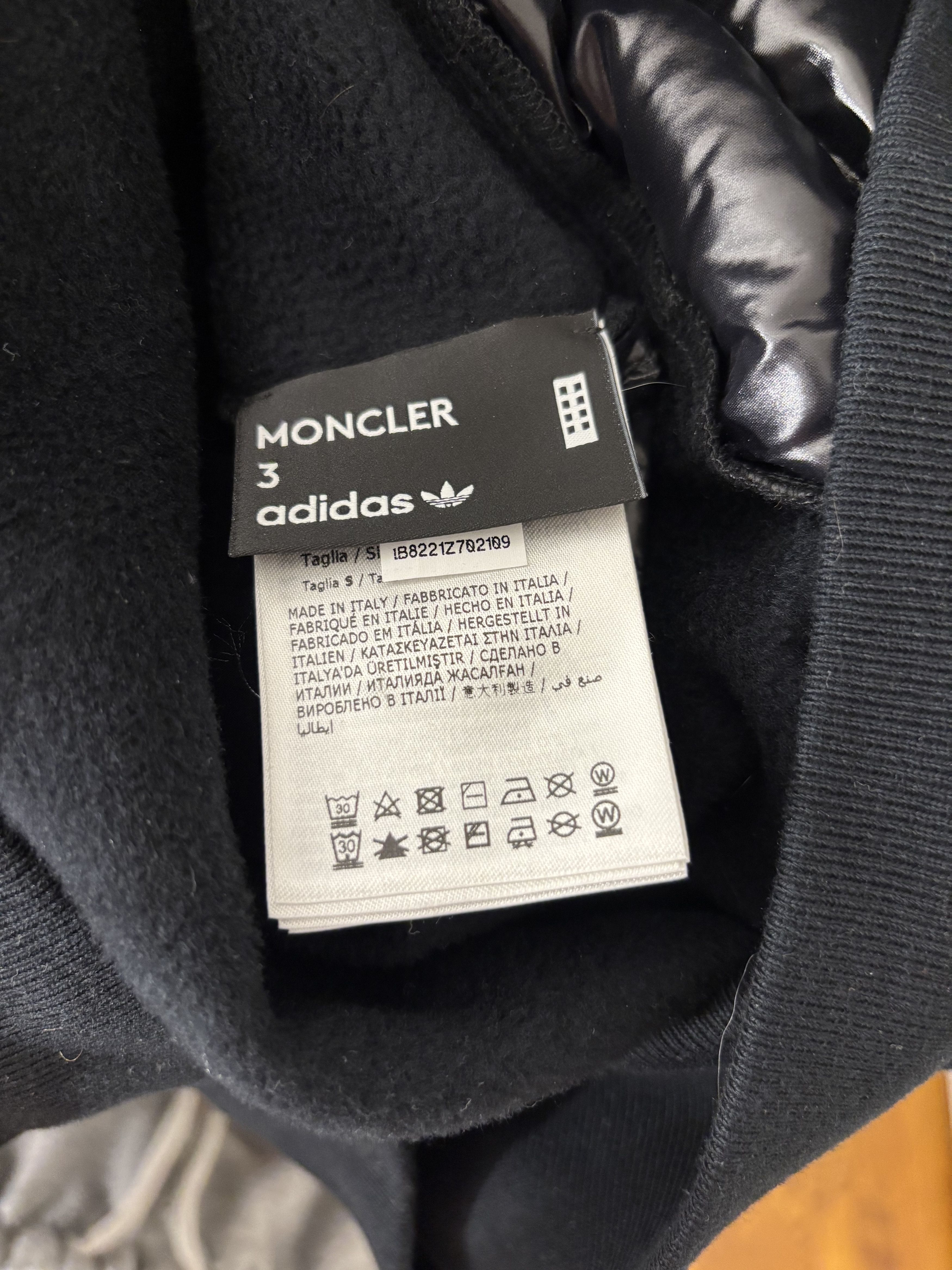 Adidas × Moncler Moncler Genius x Adidas Down Panel Jersey Hoodie Black Size US S / EU 44-46 / 1 - 6 Thumbnail