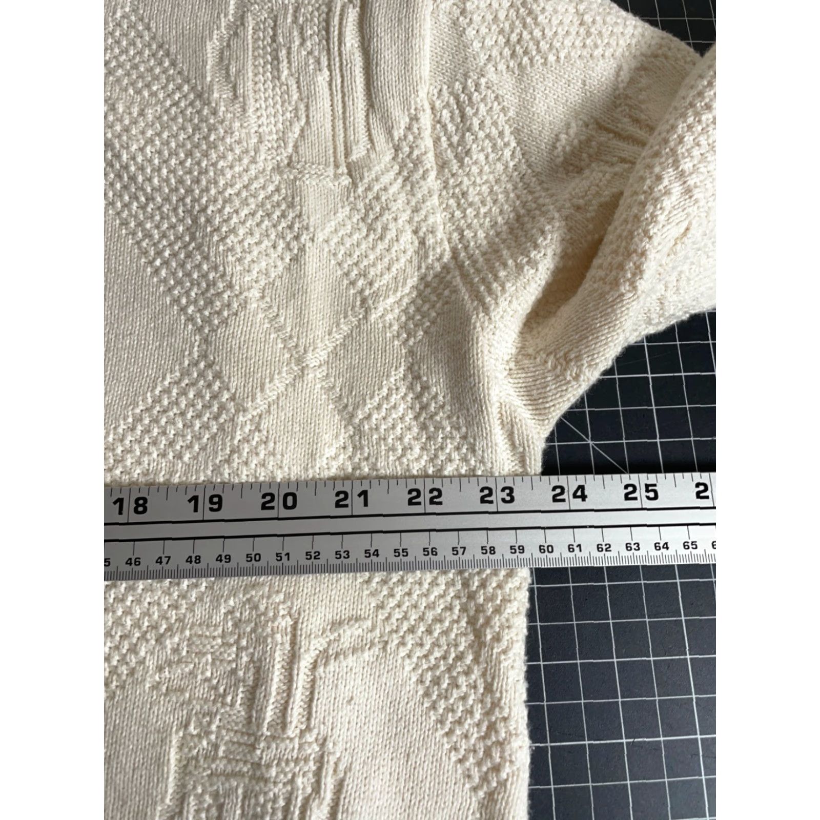 Vintage Vintage Shenandoah Men’s Heavyweight Ivory Cotton Golf Sweater XL Tall 90s Embroidered Knit Pullover Size US XL / EU 56 / 4 - 5 Thumbnail