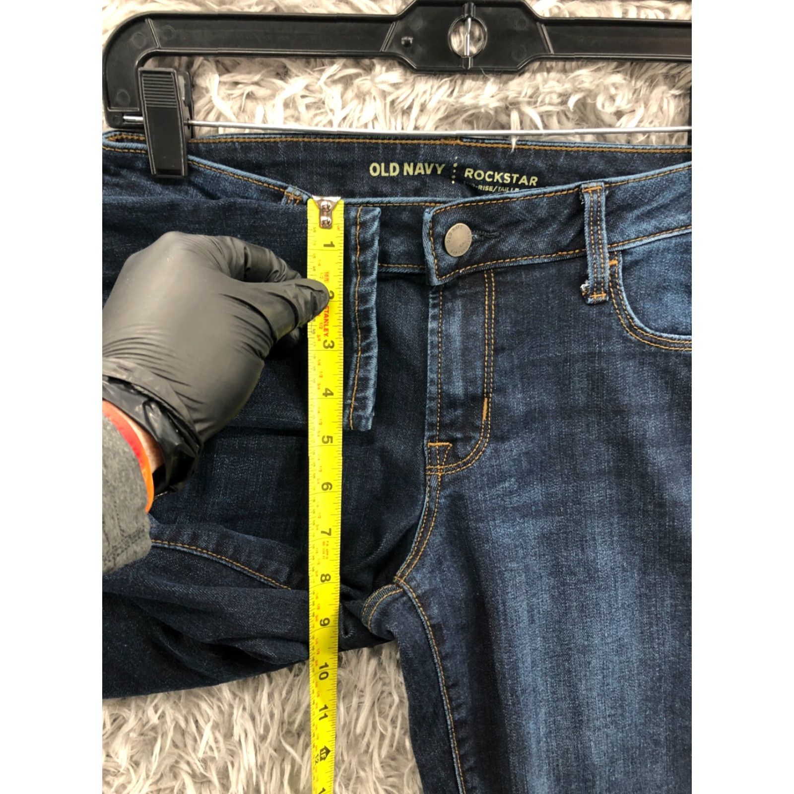Old Navy Old Navy Rockstar Skinny Jeans Womens Size 2 Medium Wash Blue Denim 5-Pocket Regular Rise Slim Jeans Mens Womens Boys Girls Size 26" / US 2 / IT 38 - 4 Thumbnail