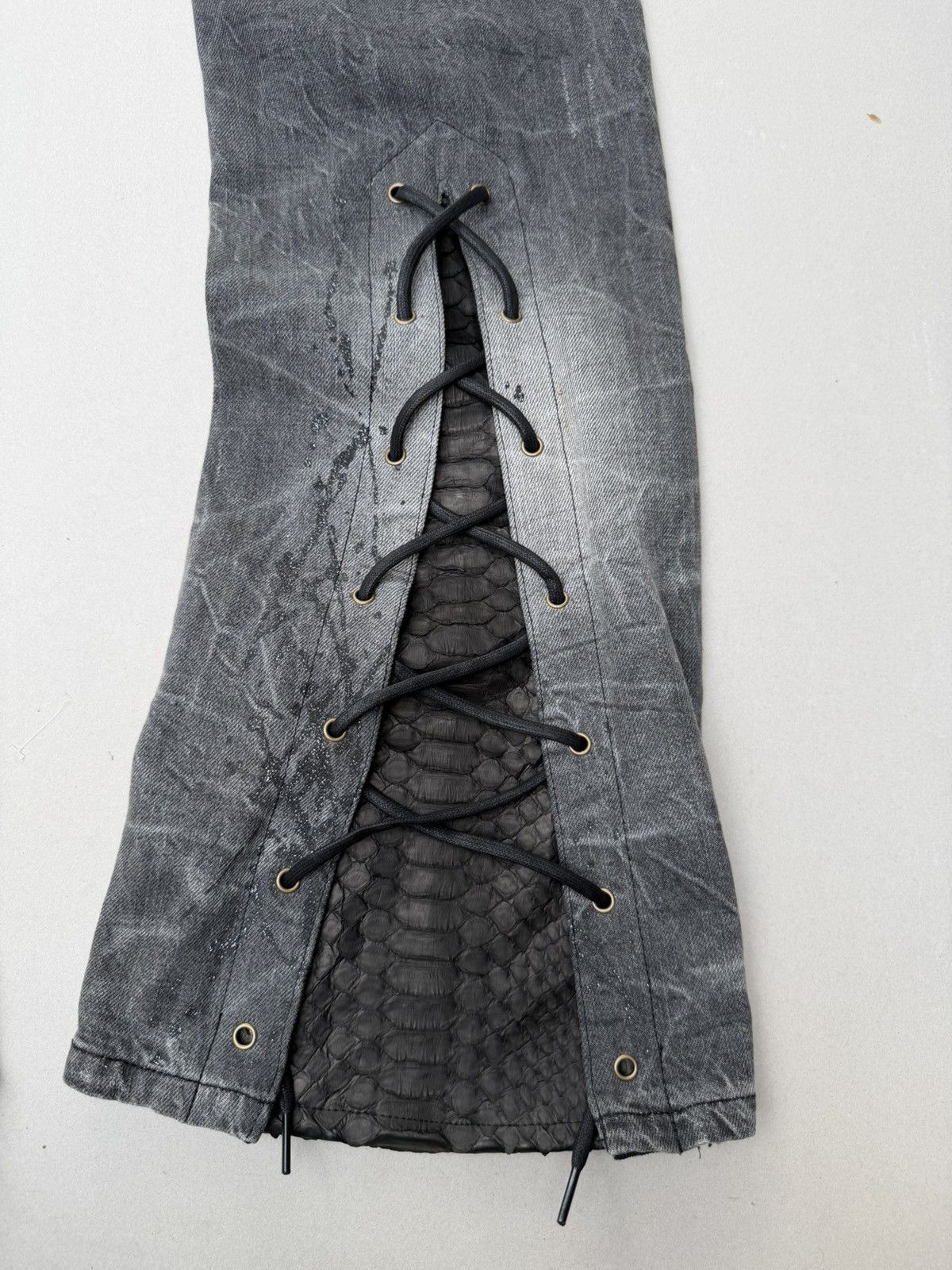 LOWBOX Lace up flare jeans Size US 30 / EU 46 - 9 Thumbnail