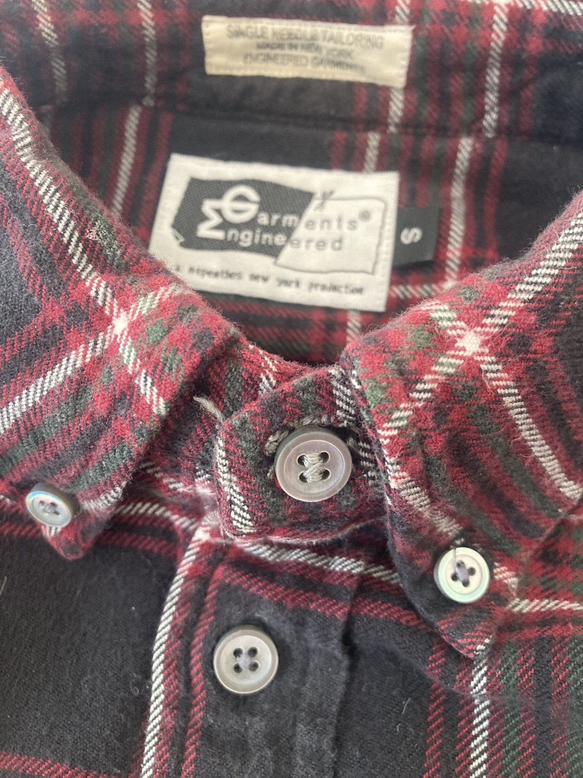 Engineered Garments 19 century BD flannel check Size US M / EU 48-50 / 2 - 1 Thumbnail
