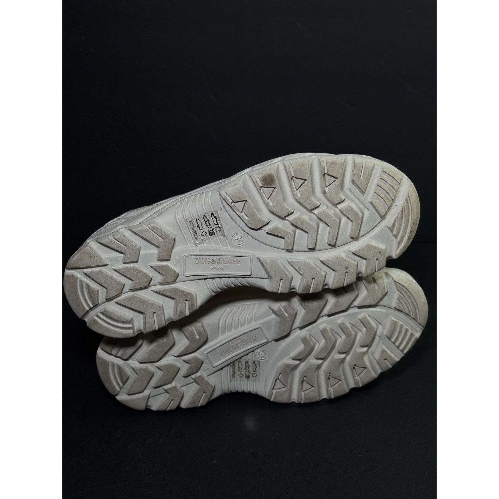 Zadig & Voltaire Zadig & Voltaire paris cream beige leather designer size 39 Size US 9 / IT 39 - 7 Thumbnail