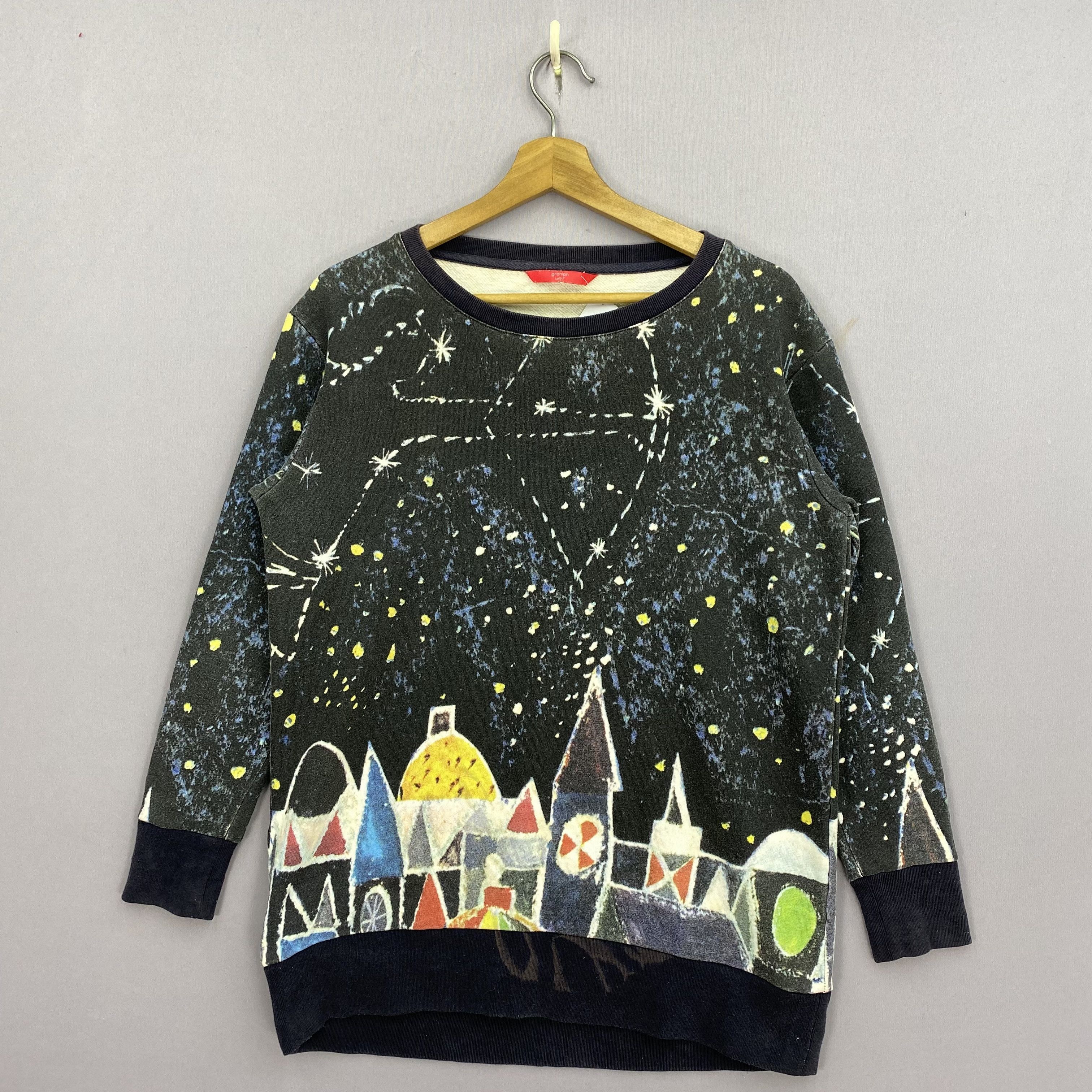 Japanese Brand OVP Children Artworks Sweater 90s Sketch Style Sweatshirt Size US S / EU 44-46 / 1 - 1 Thumbnail