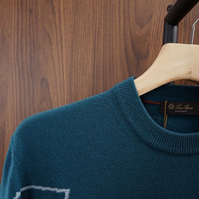 Loro Piana LORO PIANA Round neck knit sweater 100% cashmere Size US M / EU 48-50 / 2 - 4 Thumbnail