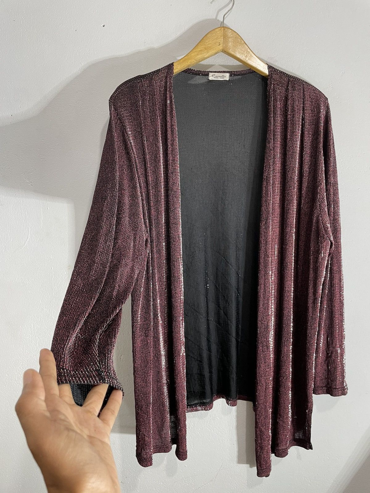 Issey Miyake Undefined Glitter Cloaks Capes ,style issey outer Size US L / EU 52-54 / 3 - 2 Thumbnail
