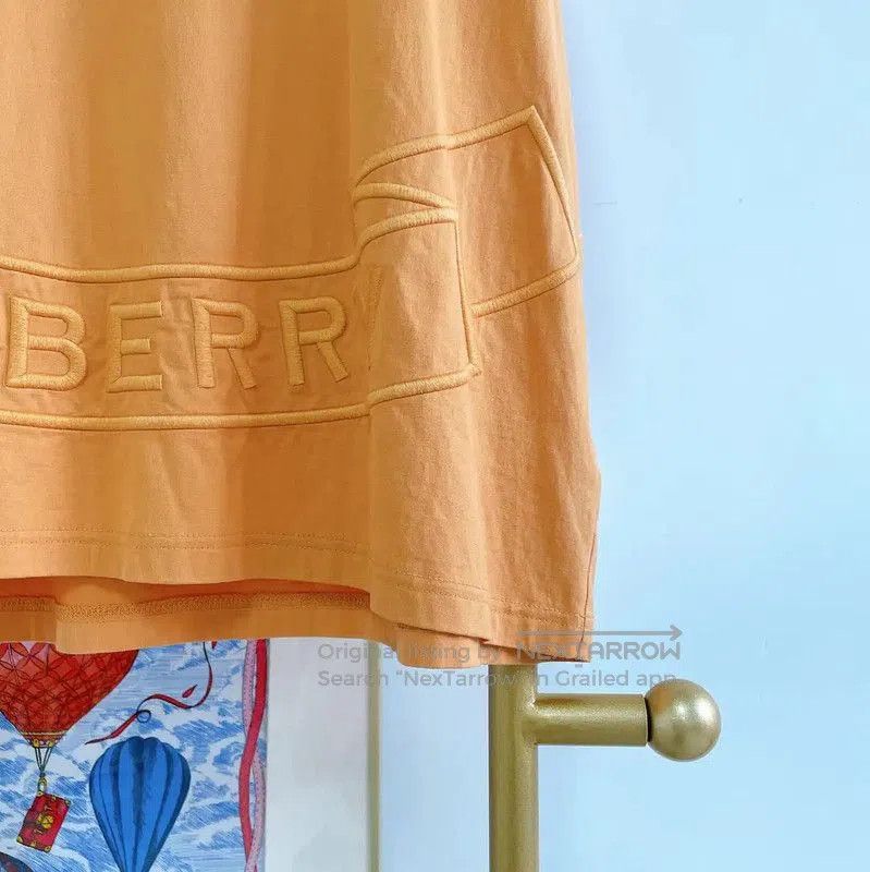 Burberry Burberry Summer Yellow Cotton T-Shirt for Women. Size L / US 10 / IT 46 - 3 Thumbnail