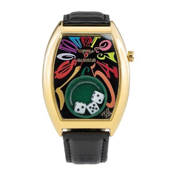 Japanese Brand Frank Miura Life’s a Gamble Watch King Macau Dice Rainbow Size ONE SIZE - 1 Thumbnail