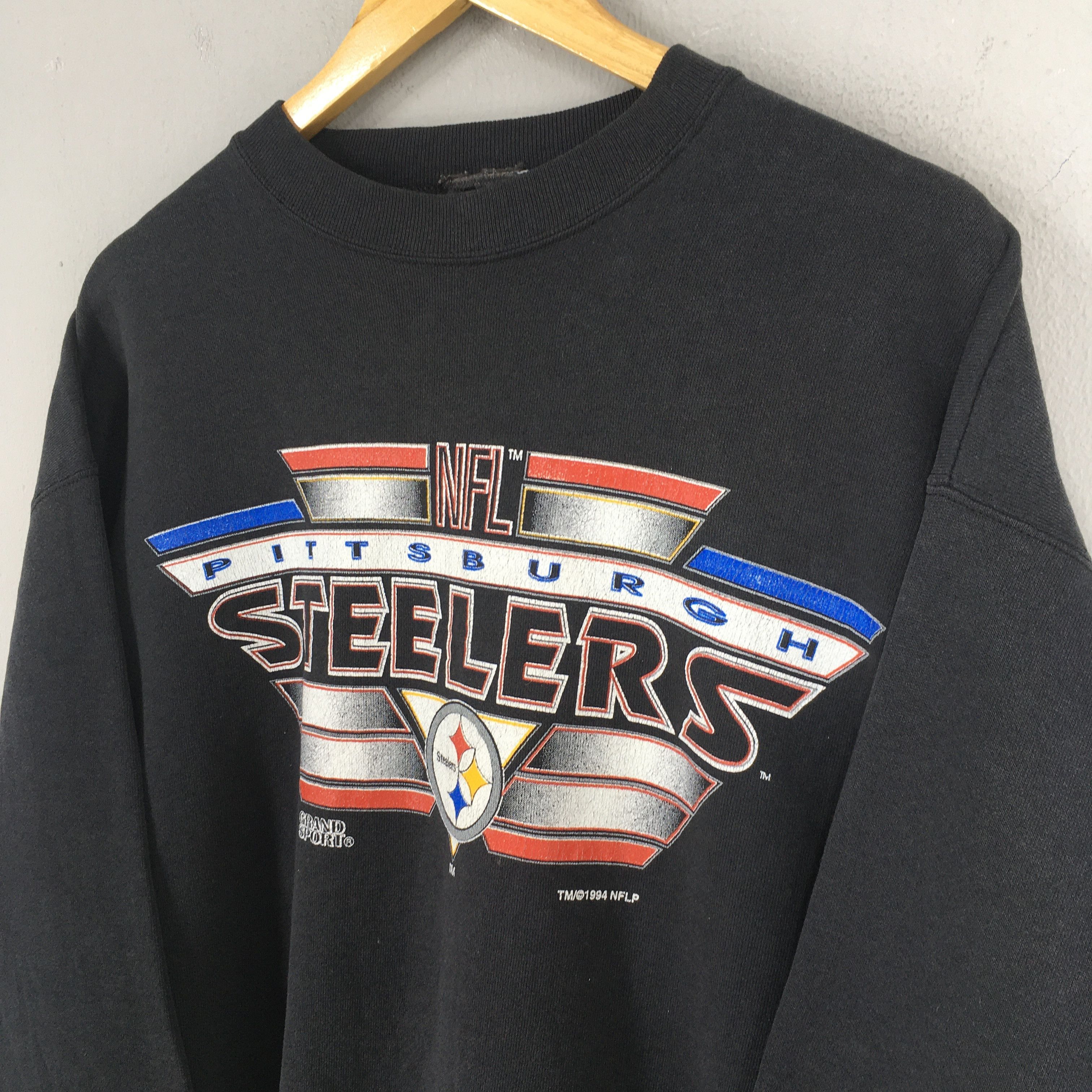 NFL × Vintage Vintage 90s Pittsburgh Steelers NFL Sweatshirt XLarge Size US XL / EU 56 / 4 - 3 Thumbnail