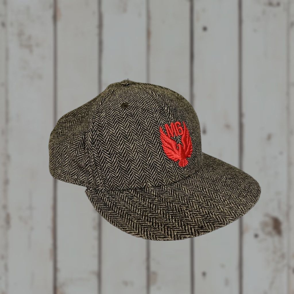 Vintage M6 Brown Herringbone Wool Blend Baseball Cap Large/XL Hat Cap Mens Brown Wool Herringbone Baseball Cap M6 L/XL Mens Size ONE SIZE - 1 Thumbnail