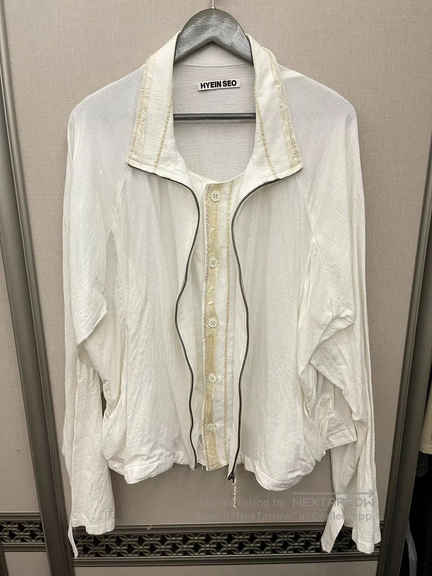 Hyein Seo hyein seo lightweight linen jacket with fringe. Size S / US 4 / IT 40 - 1 Thumbnail