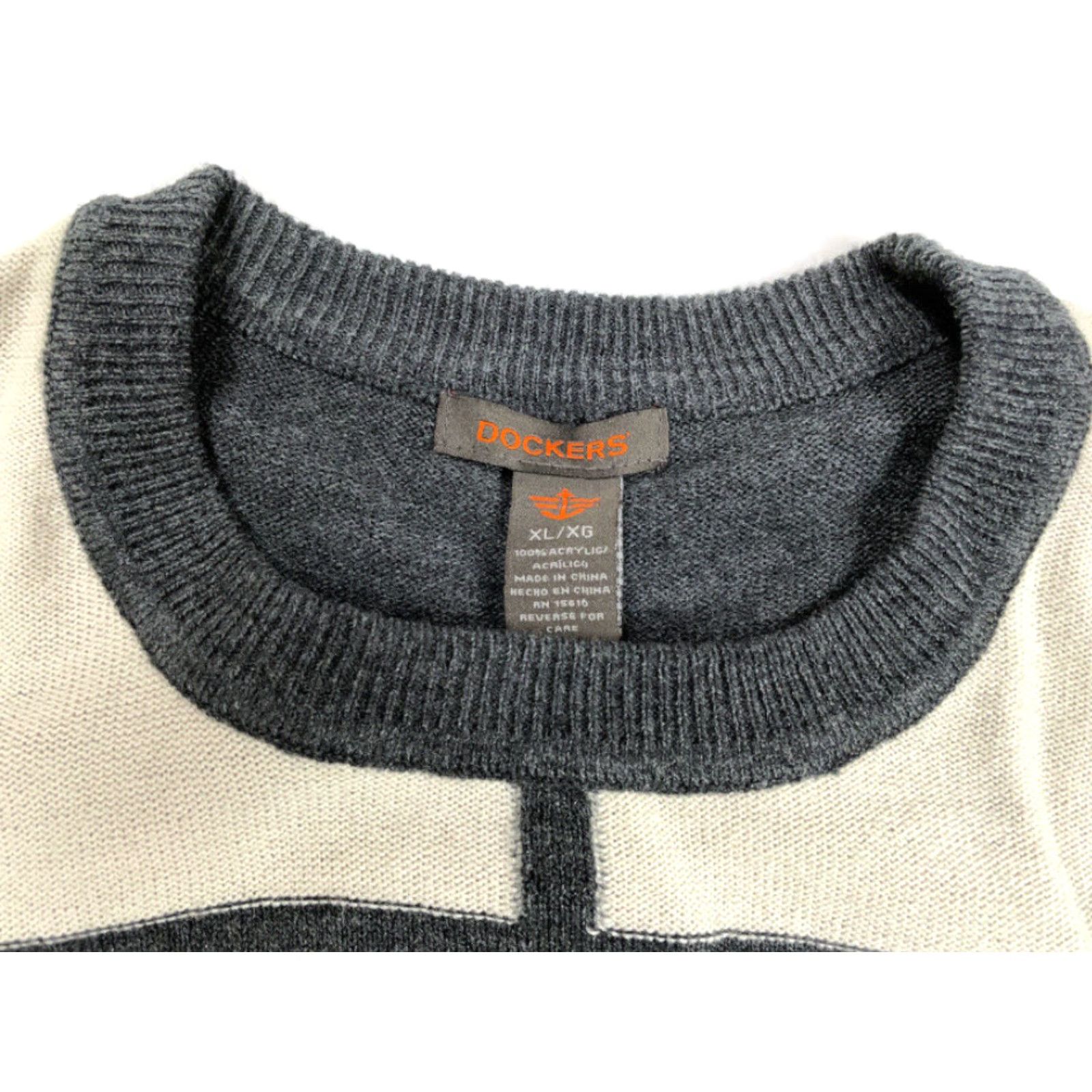Dockers VINTAGE 90s Dad Style Grid Pattern Sweater Adult XL Pullover Cosby Retro Lightweight Size US XL / EU 56 / 4 - 4 Thumbnail