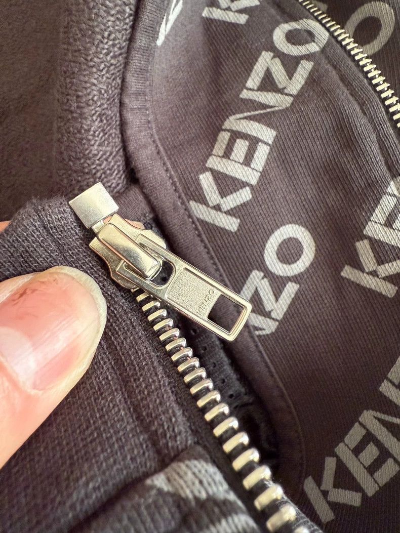 Kenzo KENZO Thin velvet zipper hoodie Size US L / EU 52-54 / 3 - 6 Thumbnail