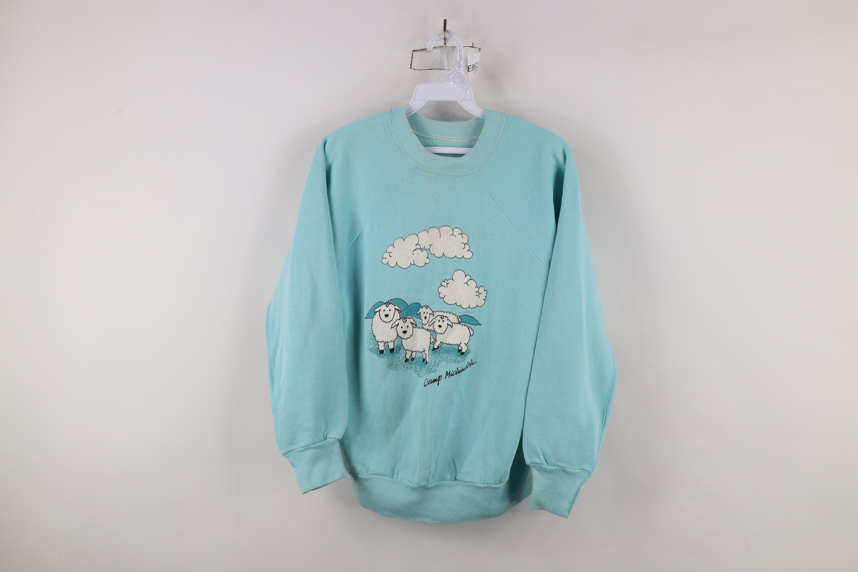 Vintage Vintage 80s 90s Sheep Camp Michindoh Sweatshirt USA Size M / US 6-8 / IT 42-44 - 1 Thumbnail