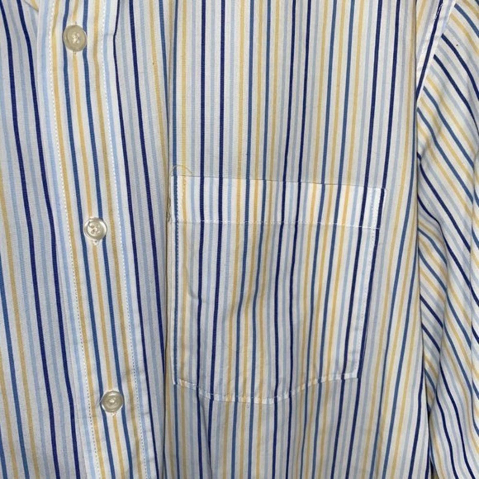 Sonoma Sonoma White Striped Long Sleeve Button Down Shirt Large Size US L / EU 52-54 / 3 - 11 Thumbnail