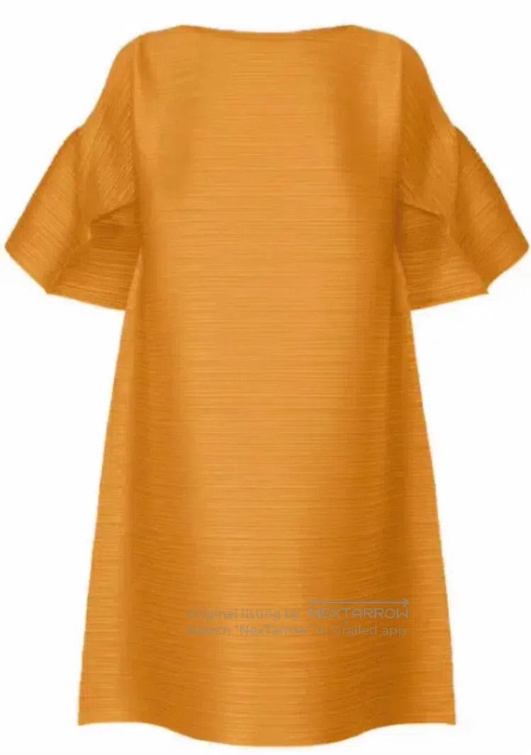 Issey Miyake Issey Miyake Yellow Short Sleeve Top Size XXL / US 16-18 / IT 52-54 - 7 Thumbnail