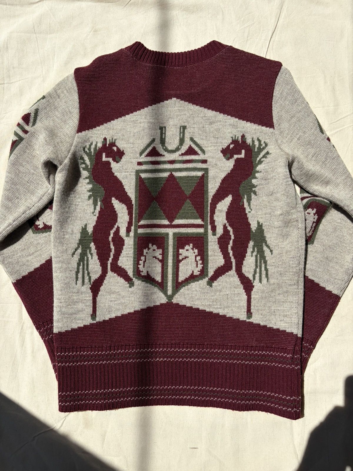 At Last & Co At last co timeworn Twin Horse 1st Gen Wool Sweater Size US M / EU 48-50 / 2 - 6 Thumbnail
