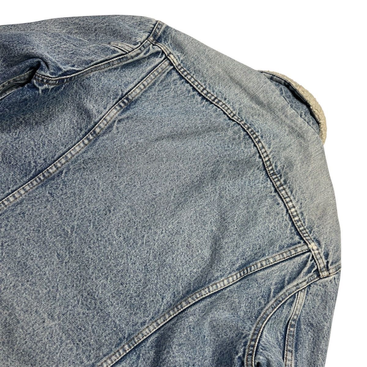 Levi's Vintage Clothing × Vintage 90s Levi’s Vintage Clothing Denim Sherpa Jacket Made in USA Size US L / EU 52-54 / 3 - 9 Thumbnail