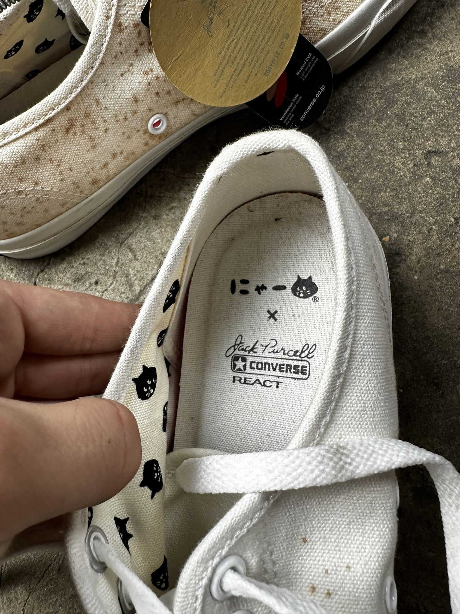 Ne-Net Rare Ne-Net x Converse x Jack Purcell Paint Trainers Size US 8 / EU 41 - 10 Thumbnail