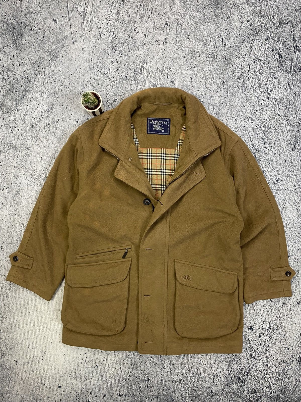 Burberry × Vintage Burberry Coat Jacket Vintage USA Streetwear Size US XL / EU 56 / 4 - 1 Thumbnail