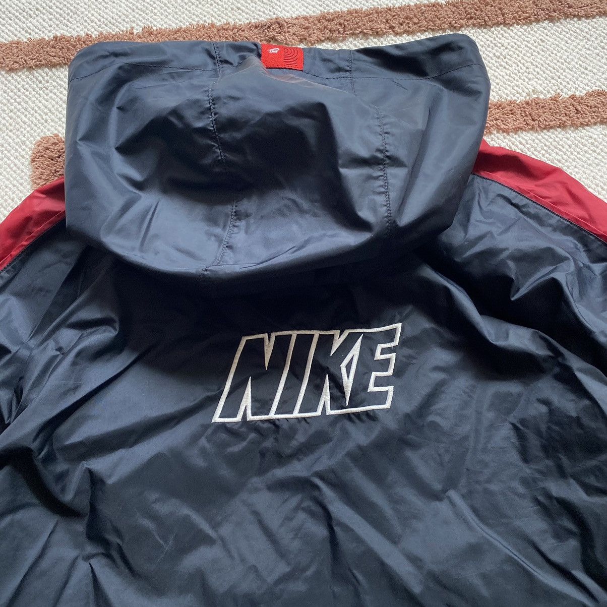 Nike × Vintage NIKE Y2K DRILL BIG LOGO TRACK NYLON JACKET Size US L / EU 52-54 / 3 - 7 Thumbnail