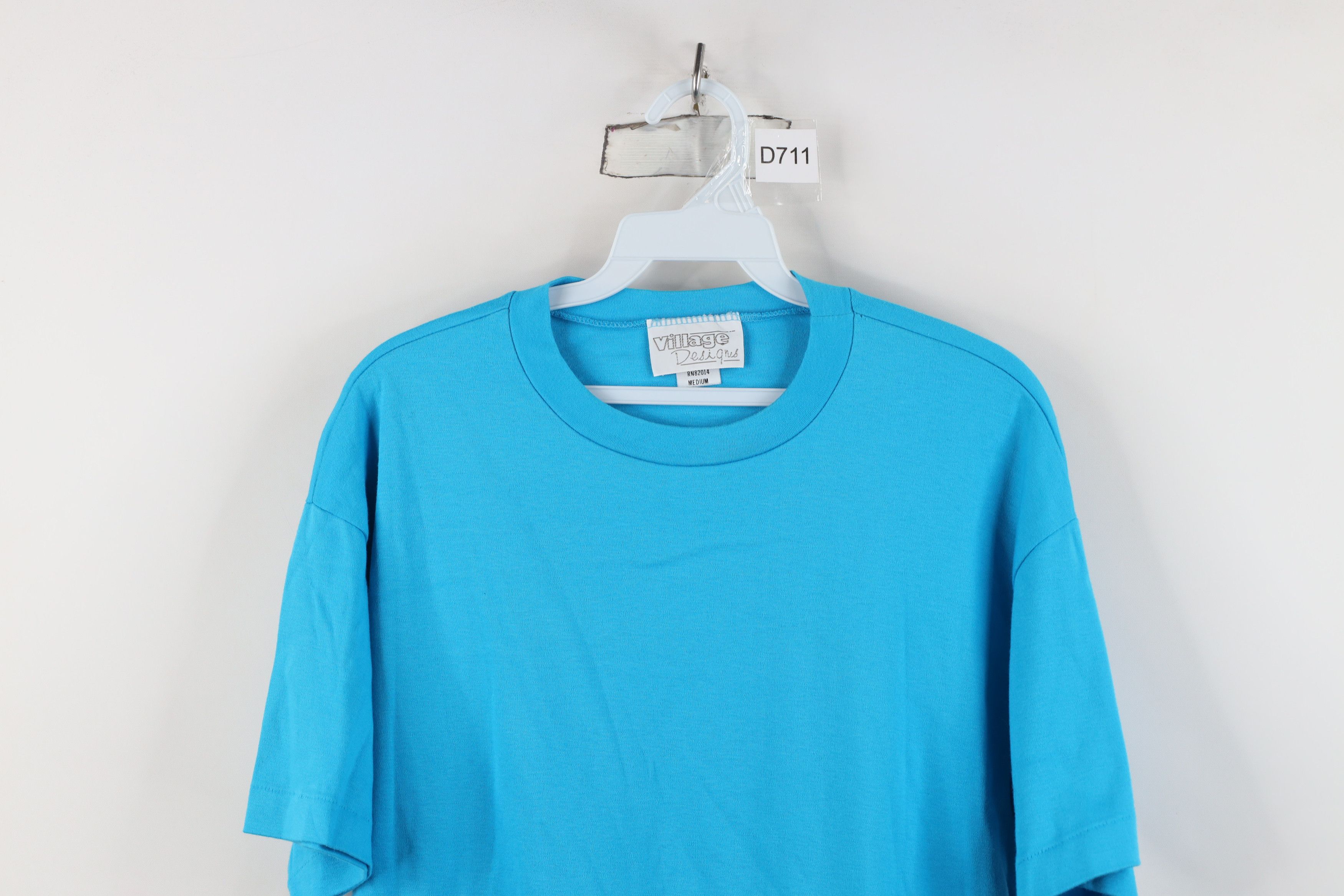 Vintage Vintage 90s Streetwear Cotton Short Sleeve T-Shirt Blue USA Size M / US 6-8 / IT 42-44 - 2 Thumbnail