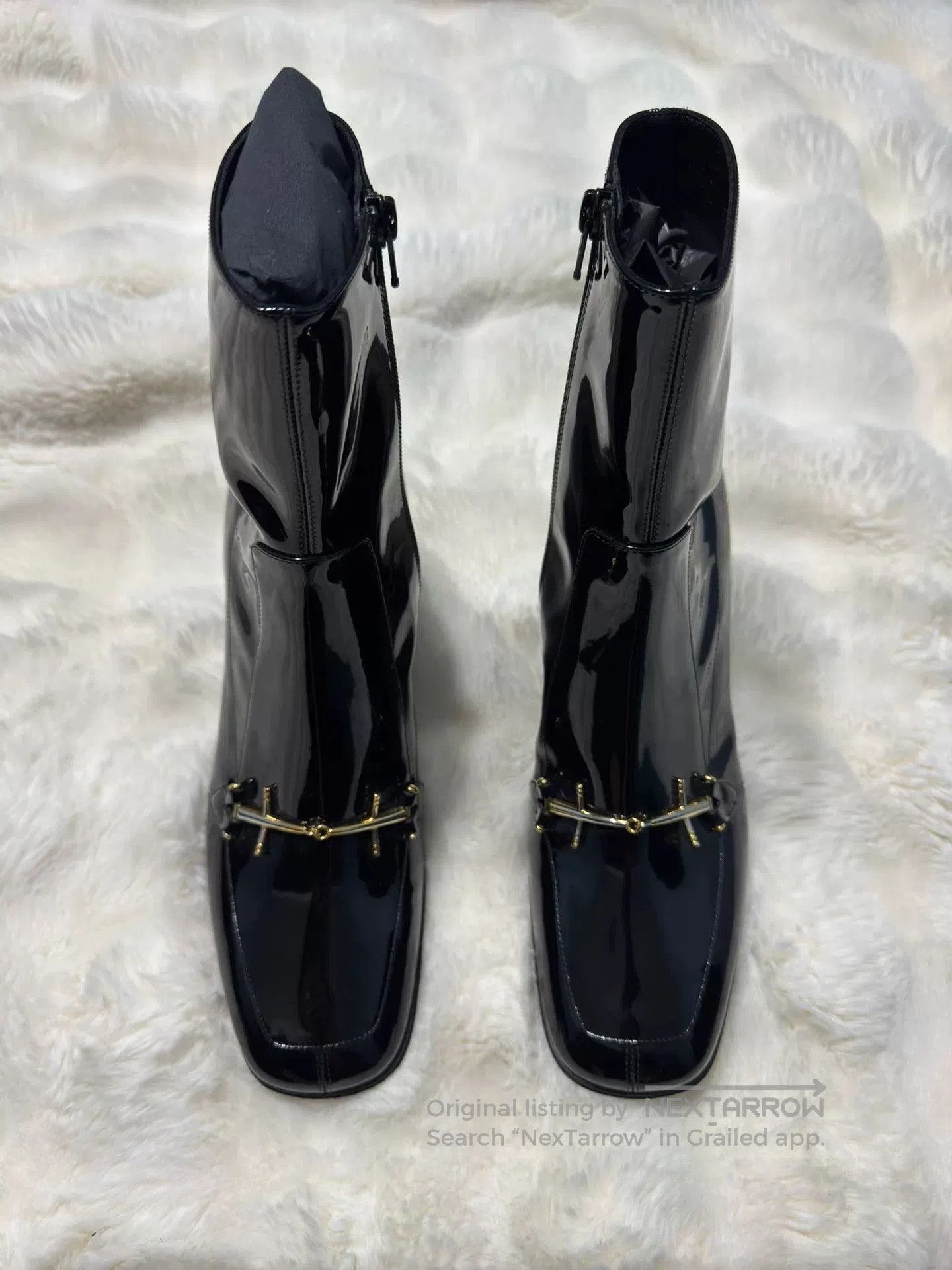Yves Saint Laurent Saint Laurent Men's Patent Leather Boots. Size US 10 / EU 43 - 5 Thumbnail