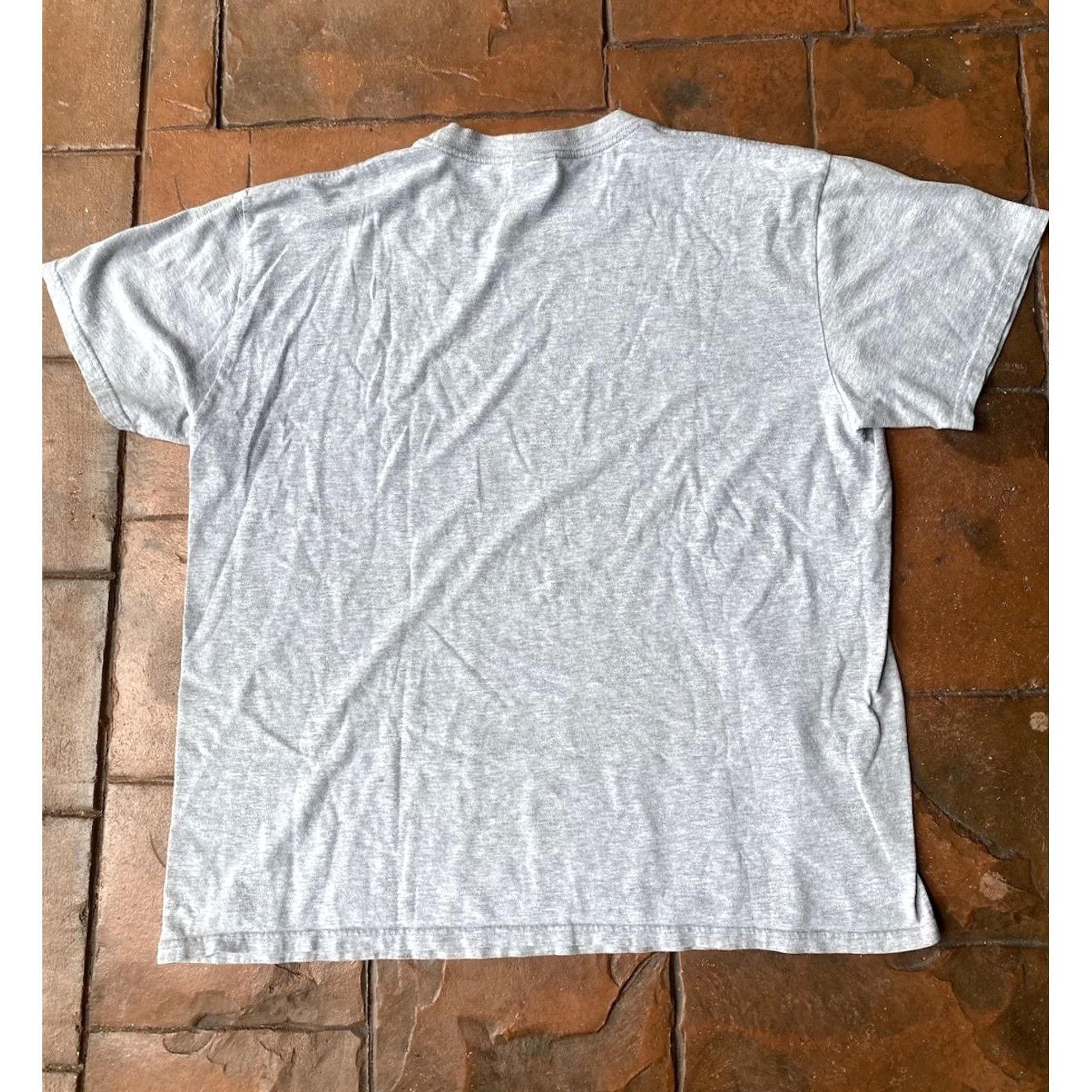 Nike VINTAGE Nike Basketball Spell Out T-Shirt 2XL Gray Crew Neck Long Sleeve Men - USA 90s Retro Hip Hop College Sports Pattern Embroidered Knit Cotton Size US XXL / EU 58 / 5 - 3 Thumbnail